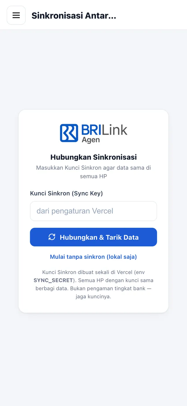 Layar sinkron antar-HP dengan kunci